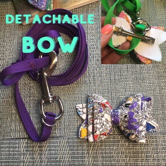 🐾Dog Leash and Detachable Bow Set in Sparkles🐾 - Picture 5 of 15